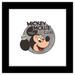 Gallery Pops Disney 100th Anniversary - Mickey Mouse Club Member Wall Art Black Framed Version 12 x 12