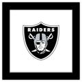 Gallery Pops NFL Las Vegas Raiders - Primary Mark Wall Art Black Framed Version 12 x 12