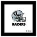 Gallery Pops NFL Las Vegas Raiders - Drip Helmet Wall Art Black Framed Version 12 x 12