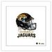 Gallery Pops NFL Jacksonville Jaguars - Drip Helmet Wall Art White Framed Version 12 x 12