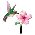 Acrylic Garden Hummingbird Flower Stake Garden Stake Hummingbird Flower Stake