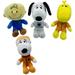 Lot of 4 Official Peanuts Snoopy in Space 5.5 Collectible Plush s