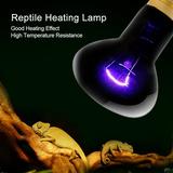 Pet Heating Lamp Heating Light Bulb Reptile Heating Light E27 Simulated Moonlight Night Light Amphibian Reptile Heating Light Bulb Emitter Lamp 110V 75W