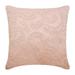 Euro Pillow Decorative Pink Euro Size Pillowcases 26x26 inch (65x65 cm) Silk Euro Sham Covers French Toile Floral Ivy Pearl Beaded Contemporary Euro Pillowcases - Love Note