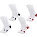 Boys socks Basketball Soccer hiking skiing sports Outdoor sports Thick calf high crew socks-White black + white red