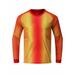 Yeahdor Kids Boys Soccer Goalkeeper Uniform Padded Goalie Shirt Football Training Quick-Dry Tops Long Sleeve T-shirt Red&Yellow 11-12