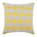 Decorative Pillow Covers Yellow Decorative Pillowcases 16x16 inch (40x40 cm) Silk Decorative Zippered Pillow Covers Geometric Moroccan Trellis Lattice Beaded Modern - Sunsight