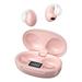 Christmas Gifts Clearance! SHENGXINY Wireless Earbuds Clearance Ear Clip Bluetooth Earphones Wireless Bluetooth Earphones Dual Ear Stereo High-end Sound Quality Bluetooth Earphones Pink