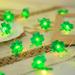 Dengmore St. Patrick s Day String Light Battery Powered Remote Control Handmade Four-Leaves Clover String Light for Bedroom Party Feast Green Lights Decoration for Spring Irish Festival Wedding