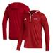 Men's adidas Crimson Loyola Marymount Lions Team Issue Long Sleeve Quarter-Zip Hoodie T-Shirt