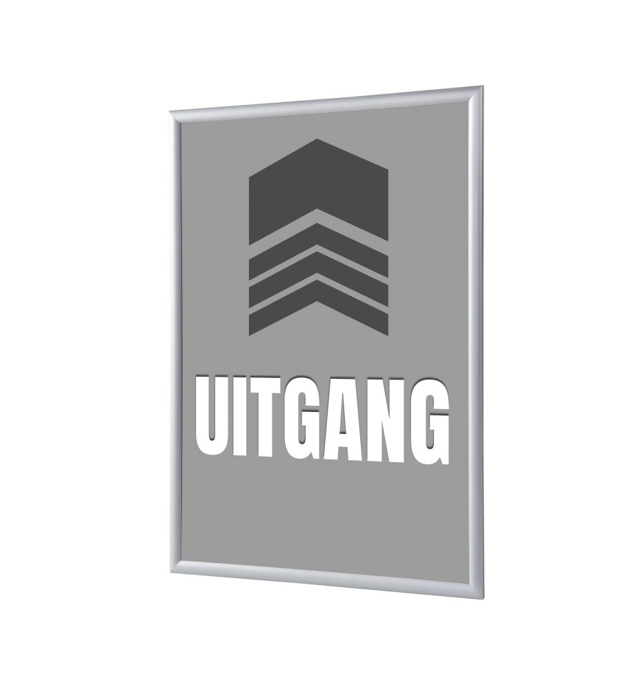 SHOWDOWN Displays Showdown Klapprahmen - DIN A4 - Komplett-Set - Uitgang Niederländisch - Grau/Silber Image