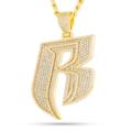 King Ice Ruff Ryders Entertainment Logo Necklace