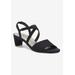 Extra Wide Width Women's Liza Sandal by Ros Hommerson in Black Micro (Size 6 WW)