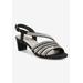 Wide Width Women's Lettie Ii Sandal by Ros Hommerson in Black Micro (Size 9 1/2 W)