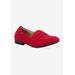 Extra Wide Width Women's Trish Flat by Ros Hommerson in Red Kid Suede (Size 10 WW)