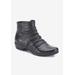Extra Wide Width Women's Esme Bootie by Ros Hommerson in Black Leather (Size 8 WW)