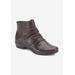 Extra Wide Width Women's Esme Bootie by Ros Hommerson in Brown Leather (Size 9 1/2 WW)