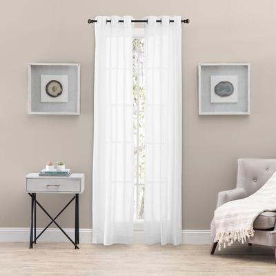 Tranquilty Curtain Grommet Panel Pair by Ellis Curtains in White