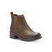 Women's Jasmine Bootie by Eastland in Bomber Brown (Size 6 M)