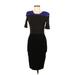 Narciso Rodriguez Casual Dress - Sheath: Black Color Block Dresses - Women's Size 42