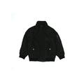 H&M Denim Jacket: Black Solid Jackets & Outerwear - Kids Girl's Size 6