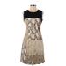 Tahari Casual Dress - Sheath: Tan Snake Print Dresses - Women's Size 4