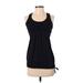 Active by Old Navy Active Tank Top: Black Solid Activewear - Women's Size Small