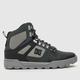 DC pure high top wr boots in grey & black