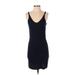 She + Sky Casual Dress - Mini: Black Dresses - Women's Size Small