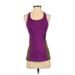 Nike Active Tank Top: Purple Polka Dots Activewear - Women's Size Small
