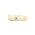 Old Navy Sandals: Slip-on Wedge Casual Gold Shoes - Kids Girl's Size 7