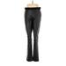 J.Crew Factory Store Faux Leather Pants - Mid/Reg Rise: Black Bottoms - Women's Size 8