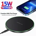 Pad caricabatterie Wireless per iPhone 14 13 12 11 Pro X XR 8 XS Max stazione di ricarica Wireless veloce a induzione per Samsung Xiaomi Huawei