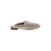 BCBGeneration Mule/Clog: Slip-on Stacked Heel Glamorous Ivory Print Shoes - Women's Size 7 1/2 - Almond Toe