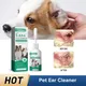 Pet Ear Drops Cat Dog Ear Cleaner Mites Removal Earwax Clean Infection Control Deodorizing Relieve