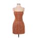 Urban Outfitters Casual Dress - Sheath Square Sleeveless: Tan Dresses - Women's Size P
