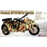 Great Wall Hobby L3508 scala 1/35 WWII moto tedesca Zundapp KS750 w/Kit modello in plastica SideCar