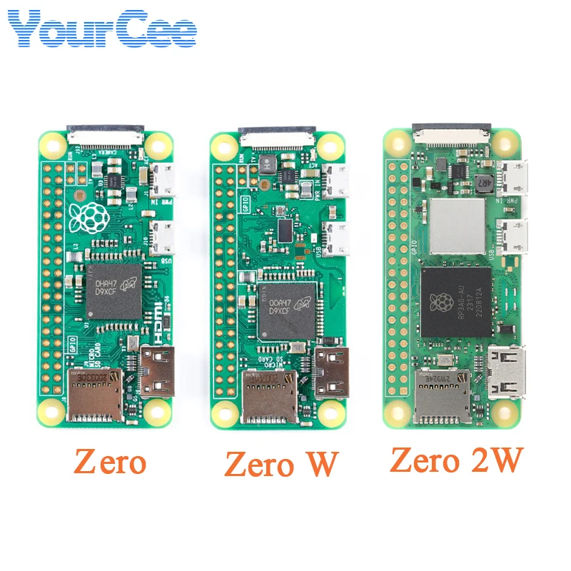 Raspberry Pi Zero/ZERO W/Zero 2W con WIFI, Scheda di Sviluppo Wireless Compatibile con Bluetooth, CPU 1GHz, 512MB RAM, Compatibile con HDMI