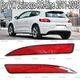 K-Car Rear Bumper Reflector Warning Light Strip Cover Bar For Volkswagen VW Scirocco R R-Line