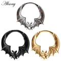Alisouy 1PC Stainless Steel Circle Bat Ear Weight Heavy Hanger Expander Stretcher Plugs Gauges