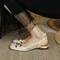 2022 New Summer Elegant Office Ladies Shoes Women Casual Shoes Square Heel Sandals Slip on Woman