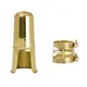 High Quality Saxophone Metal Mouthpiece Ligature Clip And Mouthpiece Cap Double Screws Adjust Golden