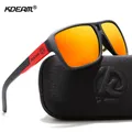KDEAM Protect Your Eyes Jams Polarized Sunglasses Men Matte Black Sun Glasses Man Surf Sport
