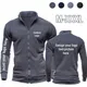 Custom Logo Men Hoodies Zipper Brand Stand Collar Long Sleeve Spring Autumn Streetwear Male Cardigan