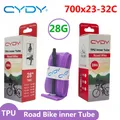 CYDY TPU Road Bicycle Inner Tube 700x23-32C for 23C 25C 28C 32C Bike Tire Bike Camera 700C pneu aro
