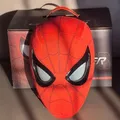 Mascara Spiderman Headgear Mask Cosplay Moving Eyes Electronic Mask Spider Man 1:1 Remote Control