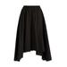 Poplin Handkerchief Midi Skirt