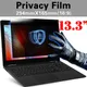 13.3 Inch (294mm*165mm) Privacy Filter Anti Spy Screen Protector for 16:9 Laptop Anti-peep