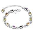 Noble Fine 925 Sterling silver elegant charm Bracelets Zircon chain crystal Jewelry fashion for