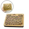Puzzle labirinto in legno 3D a due strati che sfida la mente gioco di Puzzle labirinto antistress
